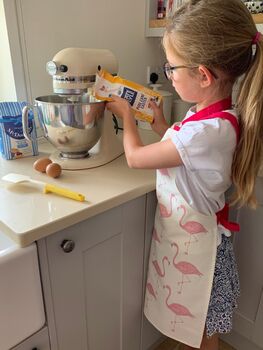 Cute Children's Aprons With Flamingos, Sea Creatures Or The Alphabet, 3 of 4