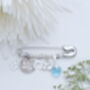 Swarovski Bridal Charm Pin, thumbnail 6 of 7