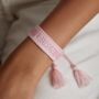 Personalised Woven Tassel Bracelet, thumbnail 1 of 5