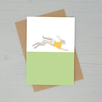 Personalised Hare Greetings Card, 2 of 2