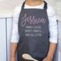 Child's Personalised Name Apron, thumbnail 6 of 12