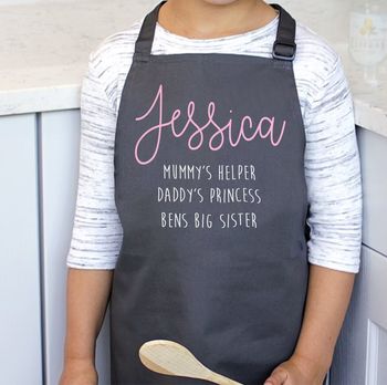 Child's Personalised Name Apron, 6 of 12