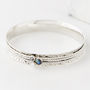 Ethereal Galaxy Labraodrite And Pearl Spinning Bangle, thumbnail 1 of 12