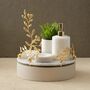 White Marble Olive Branch Bathroom Set, thumbnail 1 of 2