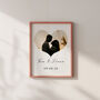 Personalised Heart Photo Print For Couples, thumbnail 4 of 7