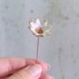 Ceramic White And Gold Flower Stems Set In Three Styles, thumbnail 5 of 6