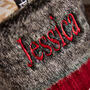 Personalised Nordic Cable Knit Christmas Stocking, thumbnail 3 of 5