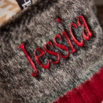 Personalised Nordic Cable Knit Christmas Stocking, 3 of 5
