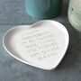 Engraved Heart Pottery Plate, thumbnail 5 of 5