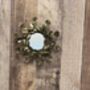 15cm Round Decorative Mirror Gold Metal Flower Design, thumbnail 2 of 6