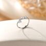 Sterling Silver Sycamore Maple Leaf Motif Ring, thumbnail 6 of 12