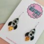 Rocket Glitter Resin Earrings / Space Science Gift Astronaut And Physics Jewellery / Sparkly Sci Fi Accessory / Reach For The Stars Graduation Gift Inspirational Space Jewellery, thumbnail 5 of 5