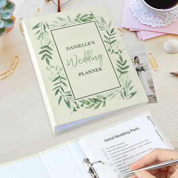 Personalised Leaf Wedding Planner, 3 of 12