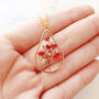 Gold Filled Poppy Necklace, thumbnail 4 of 6