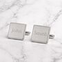 Personalised Silver Plated Cufflinks, thumbnail 4 of 12