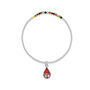 Sterling Silver Flower And Gemstone Stretch Bead Bracelet, thumbnail 9 of 12