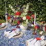 Elizabeth Blue And White Block Print Tablecloth, thumbnail 3 of 10