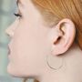 Sterling Silver Minimalist Hoop Ear Cuff Earring, thumbnail 7 of 11
