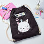 Girls Personalised Cat School Kit Bag, thumbnail 1 of 2