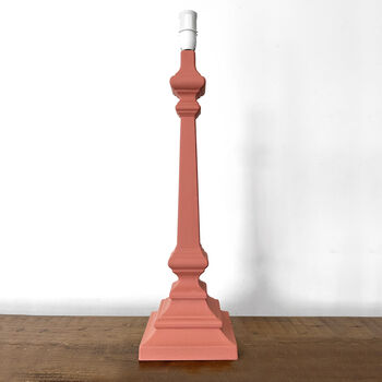 Osha Wood Table Lamp Painted In Farrow And Ball Paint, 3 of 7