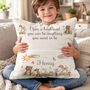 Personalised Woodland Pocket Pillow Cushion, Kids Reading Nook Decor, thumbnail 1 of 3