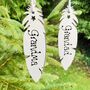 Personalised Feather Memorial Christmas Tree Decoration, thumbnail 1 of 5