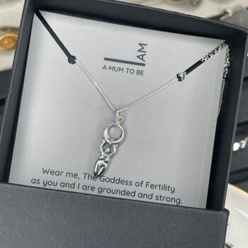 Sterling Silver I Am Moon Goddess Necklace, 4 of 9