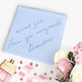 Personalised Embroidered Handwriting Handkerchief, thumbnail 7 of 7