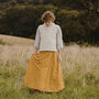 Maxi Wrap Skirt Sunflower Dabu, thumbnail 1 of 6