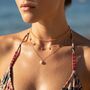 Coral Choker Necklace In Silver, thumbnail 4 of 8