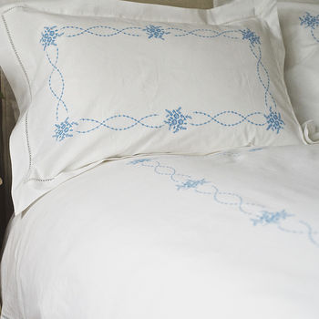 Cotton Pillowcase Bedlinen Pair, 4 of 4