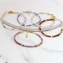 Tanzanite Adjustable Gemstone Bracelet In Sterling Silver Or Gold Vermeil, thumbnail 5 of 9