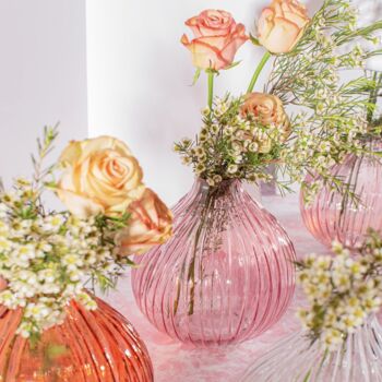 Round Fluted Glass Vase, 2 of 6