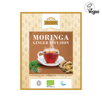 Ausha Moringa Ginger Tea 20 Bags Digestion Immunity, 2 of 12