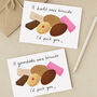 'I'd Pick You' Biscuits Card For Daddy, Dad Or Grandad, thumbnail 2 of 3