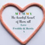 Personalised Mother's Day Heart Card, thumbnail 3 of 4