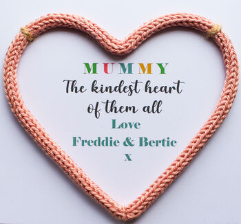 Personalised Mother's Day Heart Card, 3 of 4