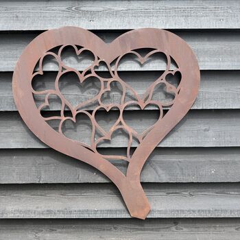Heart Garden Decoration Present Gift For Her Mum Him Dad Lover Wife Girlfriend Boyfriend Husband, 6 of 10