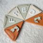 Woodland Bunting Personalised Wooden Garland, thumbnail 2 of 9