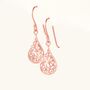 Filigree Sterling Silver Drop Earrings, thumbnail 5 of 8