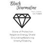 October Birthstone Black Tourmaline Bracelet, thumbnail 5 of 7