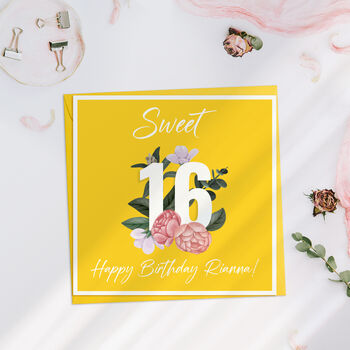 Sweet 16th Birthday Card, 6 of 6