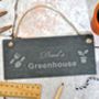 Personalised Greenhouse Slate Sign, thumbnail 1 of 5