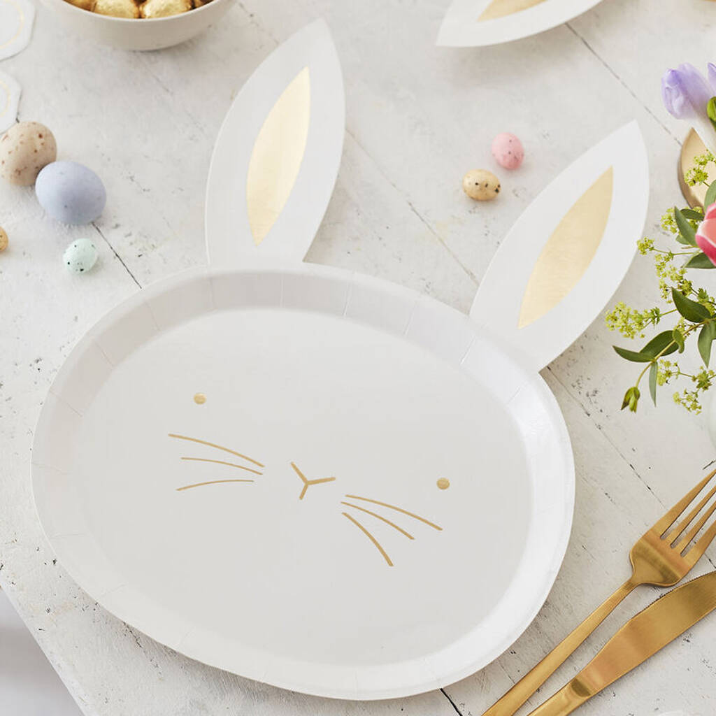 Bunny Shaped Easter Plates By Little Lulubel