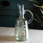 Palm Etched Glass Pitcher, thumbnail 1 of 2
