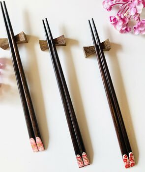 Tokyo Cherry Blossoms Wooden Chopsticks, 7 of 12