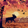 French Bulldog In An Autumn Park. Limited Edition Gift Print, thumbnail 5 of 7