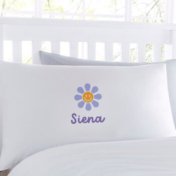 Retro Flower Personalised Pillowcase, 2 of 2