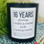 Personalised 16th Wedding Anniversary Medal Candle, thumbnail 2 of 11