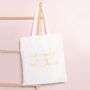 Cute Canvas Stationery Lover's Tote Bag, thumbnail 6 of 7